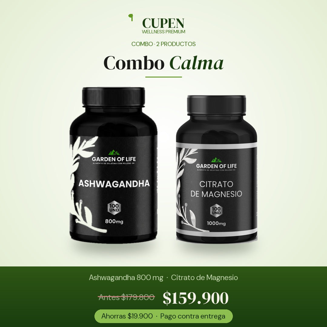 Combo Calma · Ashwagandha + Magnesio