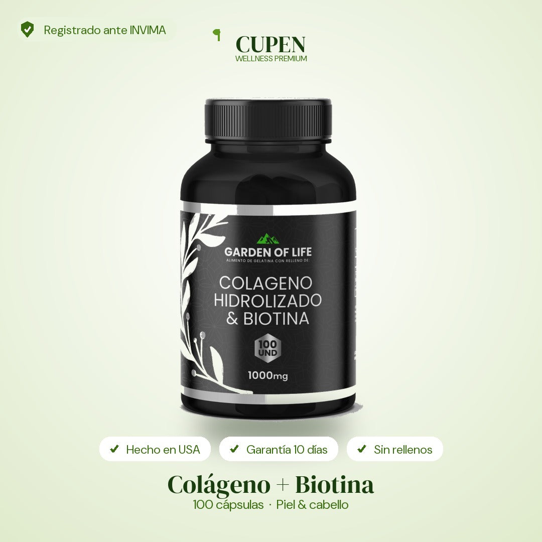 COLAGENO HIDROLIZADO+BIOTINA GARDEN OF