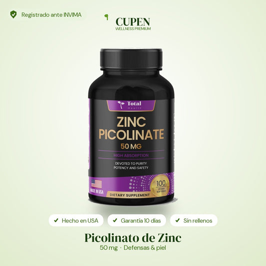 Zinc Picolinato Premium 50 mg Garden of Life