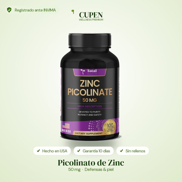 Zinc Picolinato Premium 50 mg Garden of Life
