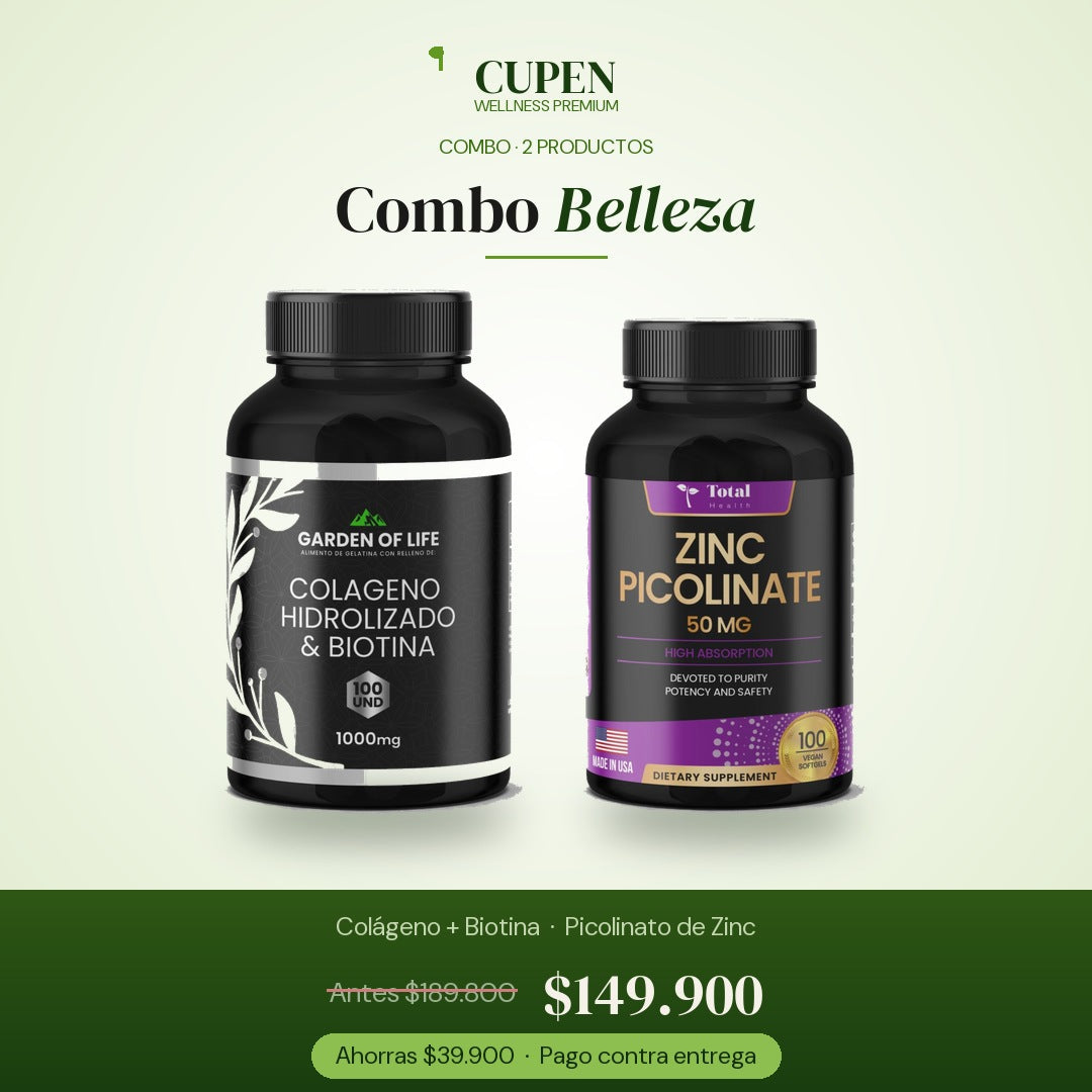 Combo Belleza - Colágeno + Biotina y Picolinato de Zinc CUPEN