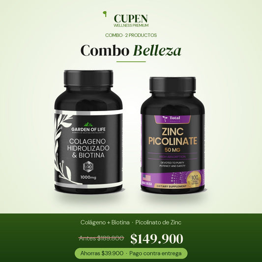 Combo Belleza - Colágeno + Biotina y Picolinato de Zinc CUPEN