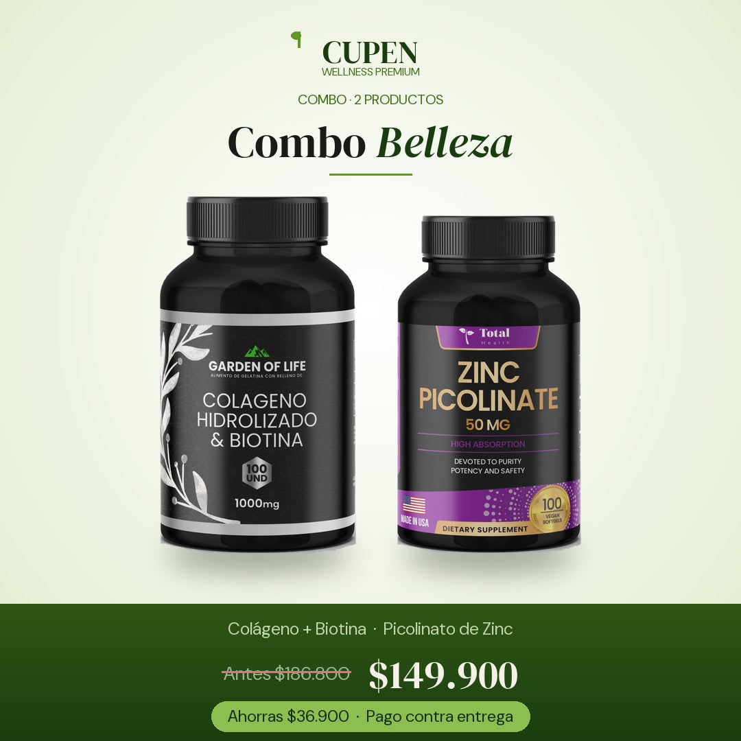 Combo Belleza · Colágeno + Zinc