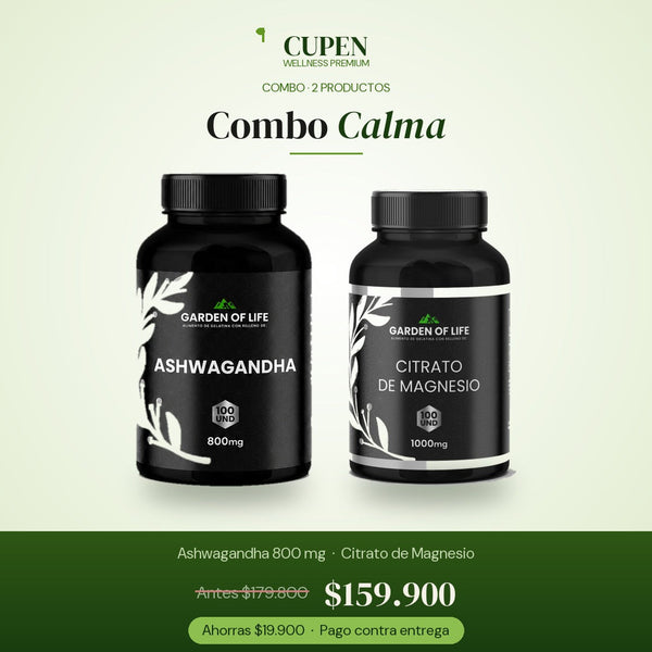 Combo Calma · Ashwagandha + Magnesio