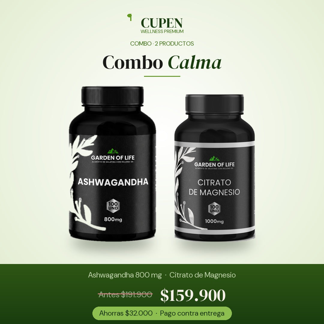 Combo Calma · Ashwagandha + Magnesio