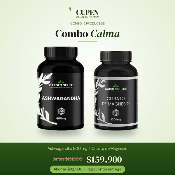 Combo Calma · Ashwagandha + Magnesio